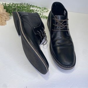 Steve Madden HARKEN 017 Black Leather Chukka Ankle Boots Size 12M
